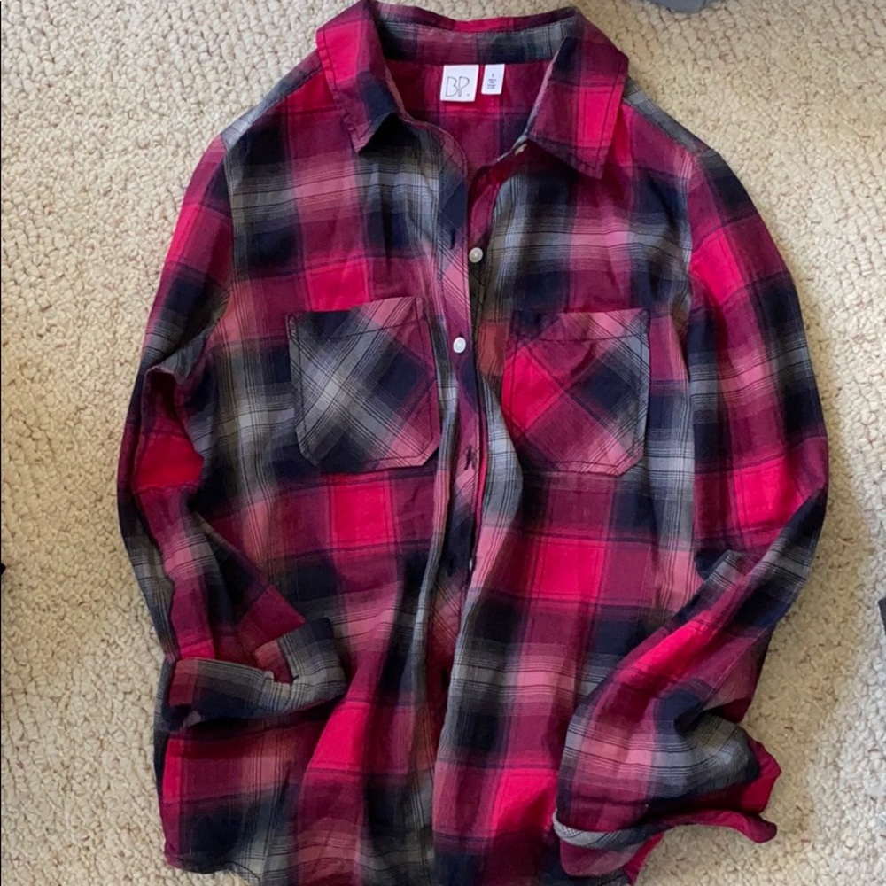 BP plaid button down size S